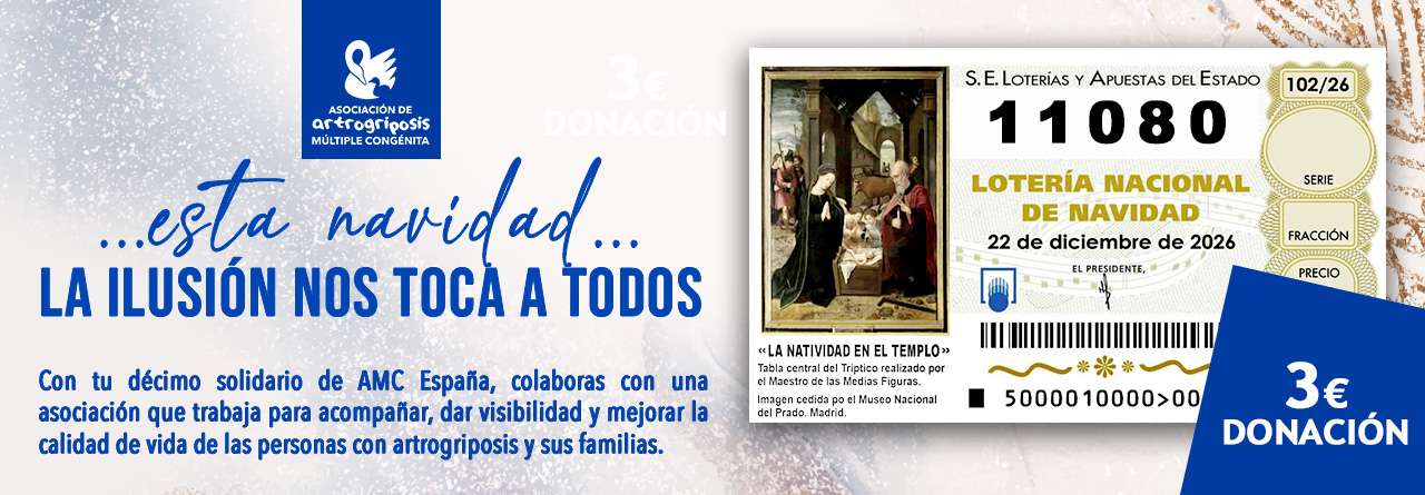 Lotería solidaria Asociación Artrogriposis Múltiple Congénita